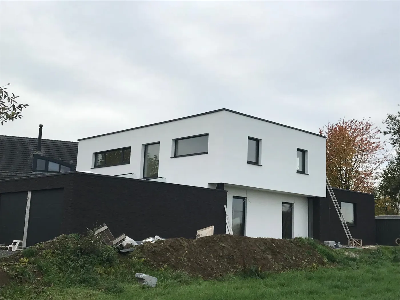 Gevelisolatie met crepi-afwerking